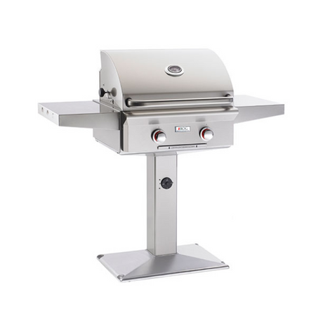 AOG 24-Inch L-Series In-Ground Post & Pedestal Base Gas Grill