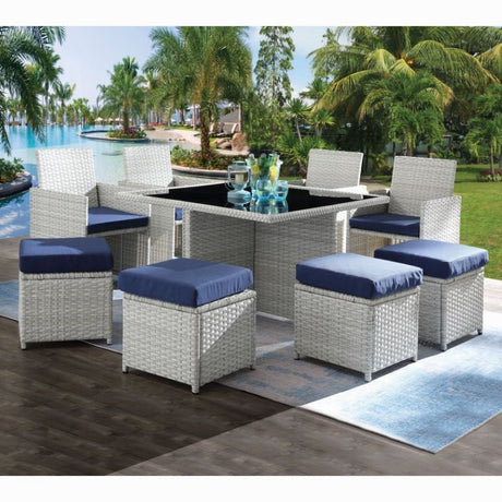 Acme Furniture Paitalyi 9PC Bistro Set - Viva Alfresco