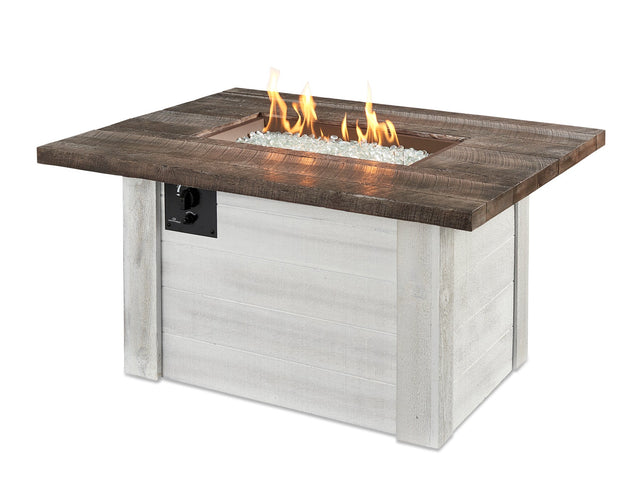 Alcott Rectangular Gas Fire Pit Table - Viva Alfresco