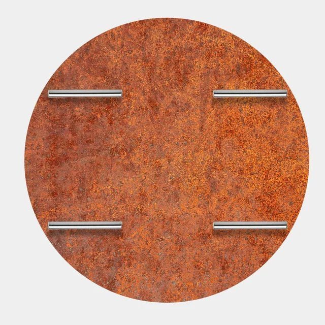 Arteflame 40 Corten Steel Fire Pit Cover - Heavy Duty Protection - Viva Alfresco