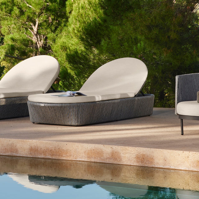 Boston Chaise Lounger with Sunbrella Cushion - Viva Alfresco