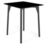 Boston Square Pub Table with Glass - Viva Alfresco