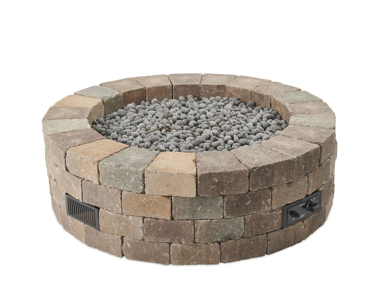 Bronson Block Gas Fire Pit Kit - Viva Alfresco