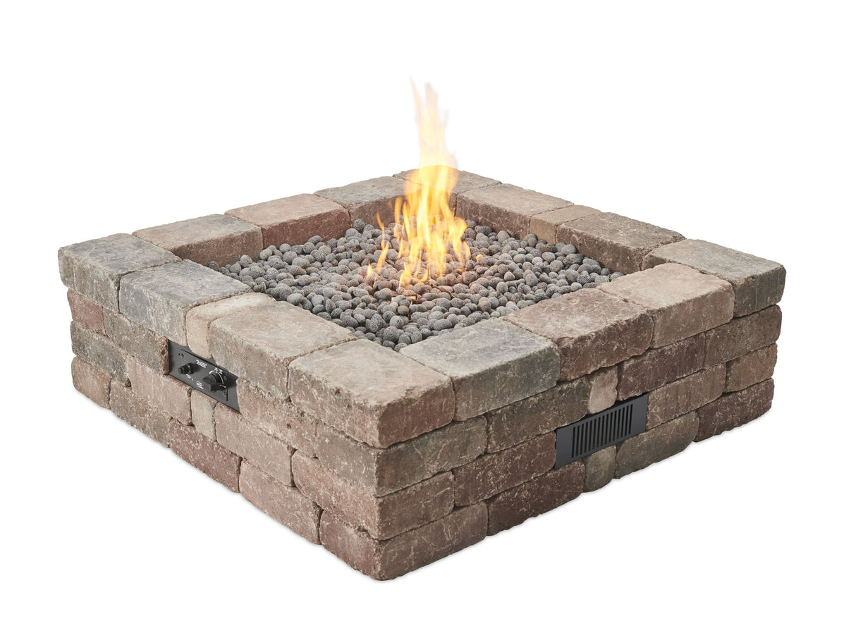 Bronson Block Gas Fire Pit Kit - Viva Alfresco