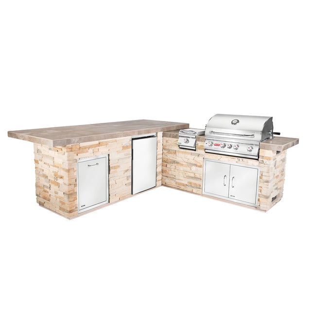 Bull Gourmet - Q L Shaped Outdoor Kitchen Island & Grill - Viva Alfresco