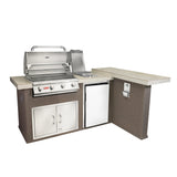 Bull Luxury Q Outdoor L - Shaped Kitchen Island & Grill - Viva Alfresco