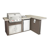 Bull Luxury Q Outdoor L - Shaped Kitchen Island & Grill - Viva Alfresco