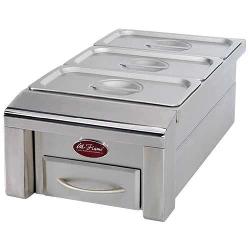 Cal Flame 12" Drop in Food Warmer with 3 Holding Pans BBQ07888P - Viva Alfresco