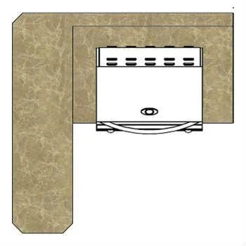 Cal Flame 4 Ft. BBQ Island L - Shaped BBK401 - Viva Alfresco