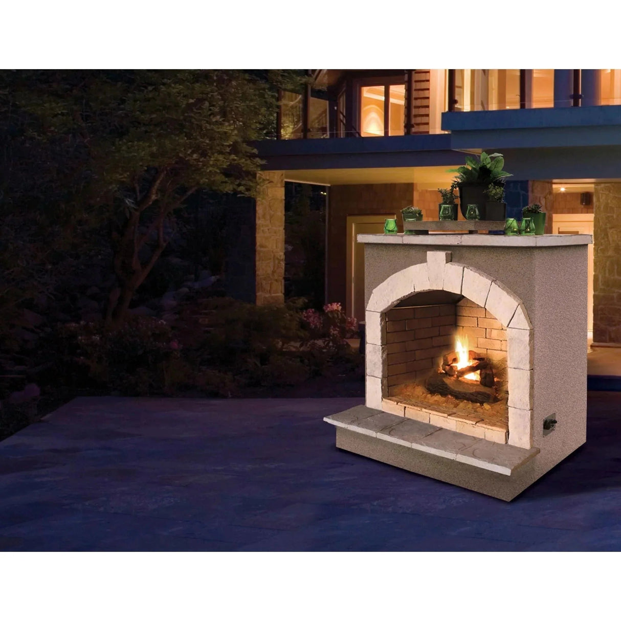 Cal Flame 48 inch Outdoor Fireplace FRP - 906 - 2 - Viva Alfresco