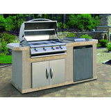 Cal Flame 7 ft. BBQ Island BBK701 - Viva Alfresco