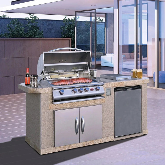 Cal Flame 7 ft. BBQ Island BBK701 - Viva Alfresco