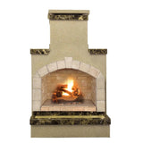 Cal Flame 78 inch Outdoor Fireplace with Hearth FRP - 908 - 2 - Viva Alfresco