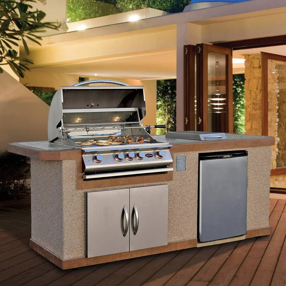 Cal Flame 8 ft. BBQ Island BBK - 810 - Viva Alfresco