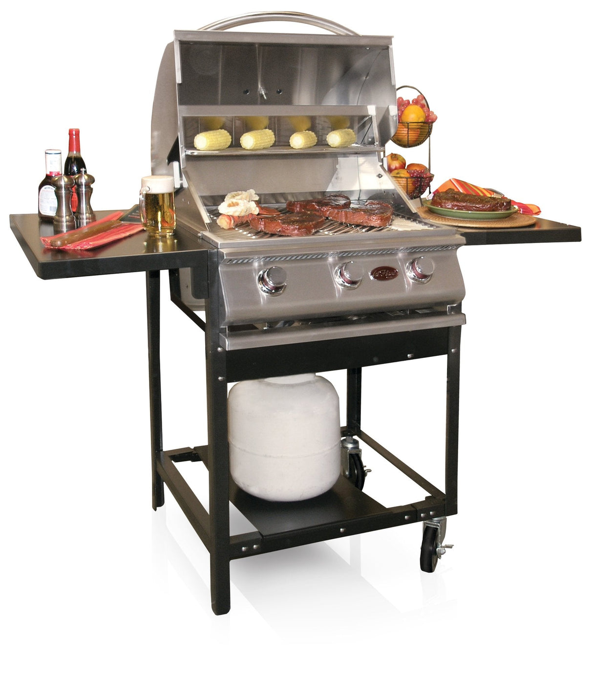 Cal Flame G - Series 24 Inch 3 Burner Built In Grill BBQ18G03 - Viva Alfresco