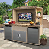 Cal Flame Outdoor Entertainment Center ODC - 1 Paradise - Viva Alfresco