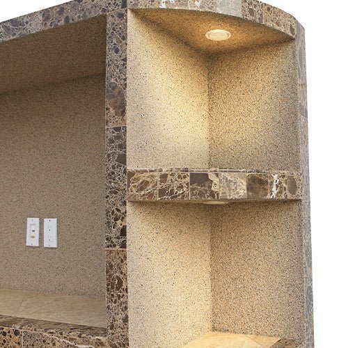 Cal Flame Outdoor Entertainment Center ODC - 2 Crystal - Viva Alfresco