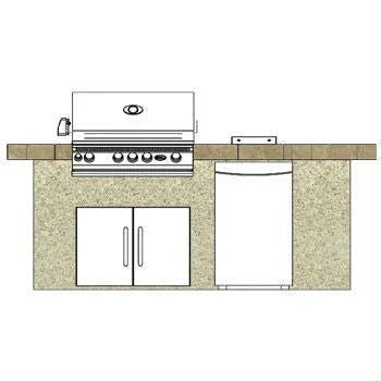 Cal Flame Outdoor Kitchen BBQ Island BBK - 820 - R/L - Viva Alfresco