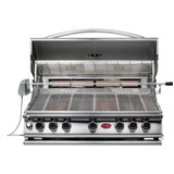 Cal Flame P5 40 Inch 5 Burner Gas Convection Grill with Rotisserie, Griddle BBQ18875CP - Viva Alfresco