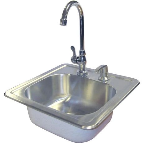 Cal Flame Stainless Steel Sink with Faucet & Soap Dispenser BBQ11963 - Viva Alfresco