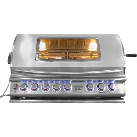 Cal Flame Top Gun 40 Inch 5 Burner Built - In Convection Grill BBQ19875CTG - Viva Alfresco