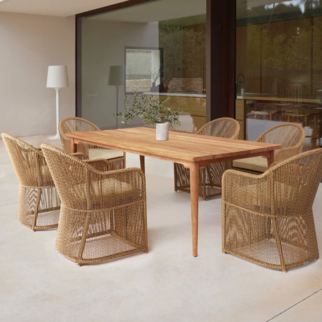 Calixto Rectangular Teak Dining Table - Viva Alfresco