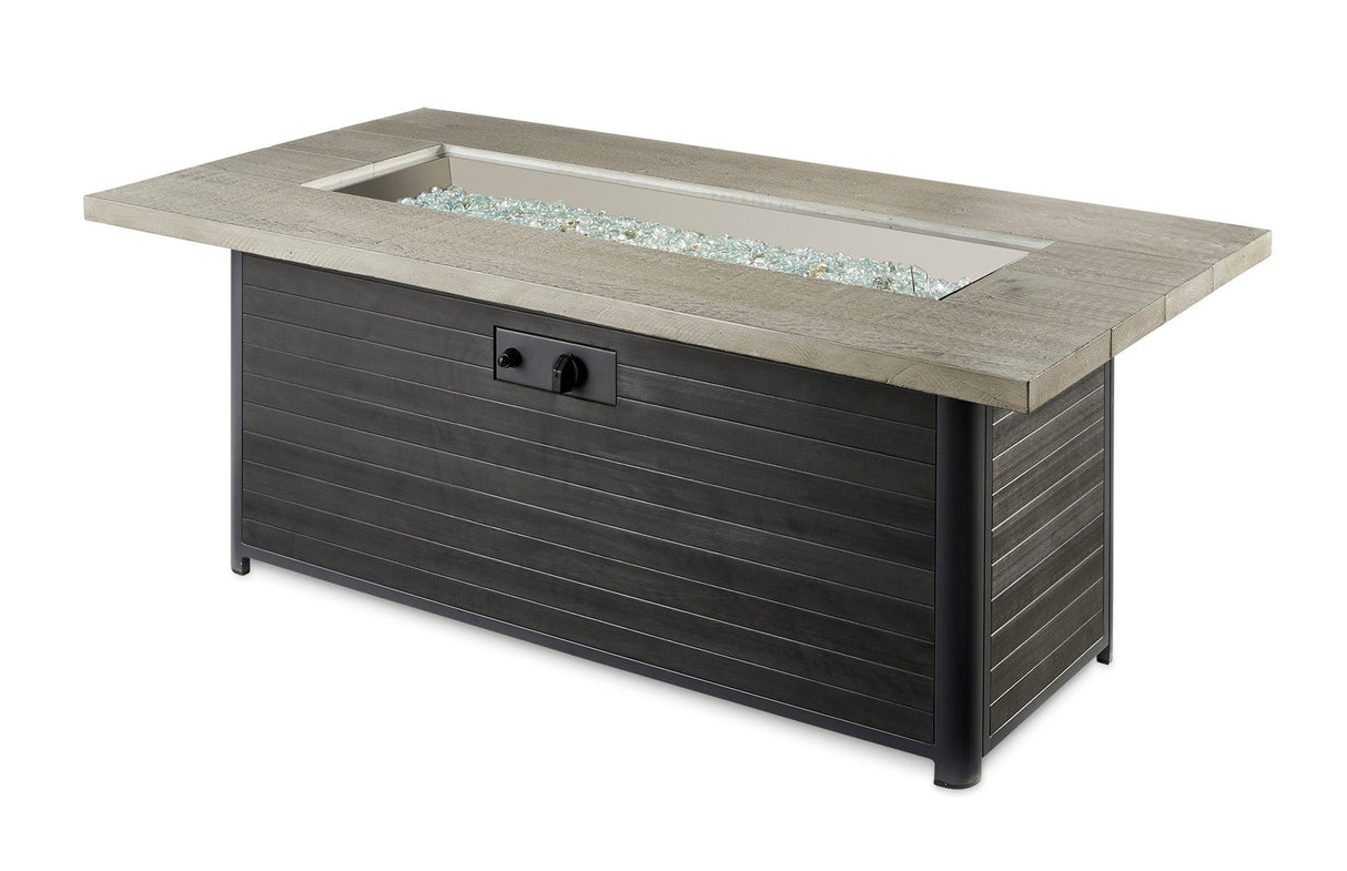 Cedar Ridge Linear Gas Fire Pit Table - Viva Alfresco