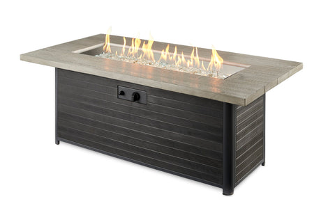 Cedar Ridge Linear Gas Fire Pit Table - Viva Alfresco