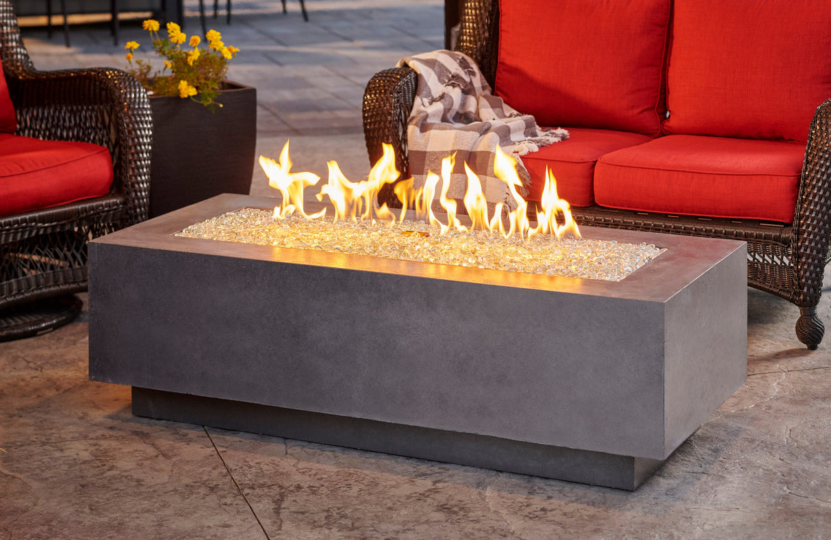 Cove Linear Gas Fire Pit Table - Viva Alfresco