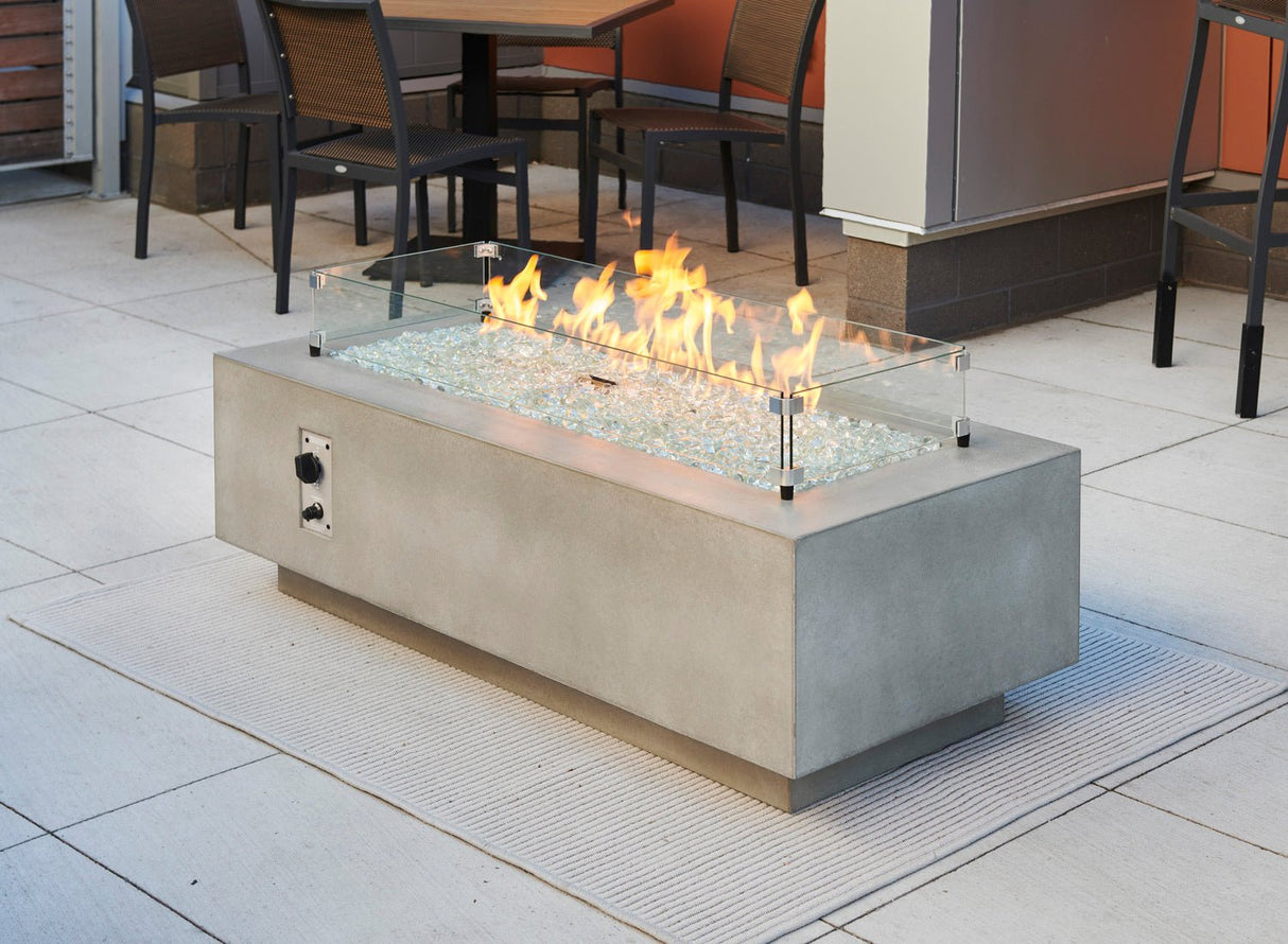 Cove Linear Gas Fire Pit Table - Viva Alfresco