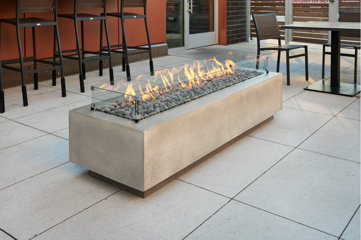 Cove Linear Gas Fire Pit Table - Viva Alfresco