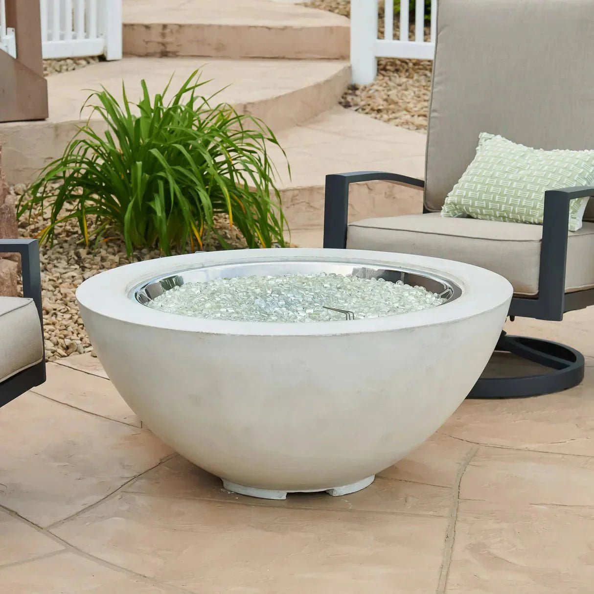 Cove Round Gas Fire Pit Bowl 42" - Viva Alfresco