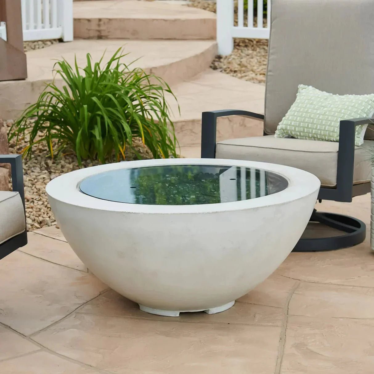 Cove Round Gas Fire Pit Bowl 42" - Viva Alfresco