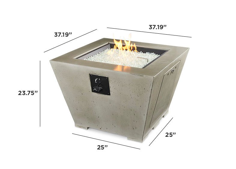 Cove Square Gas Fire Pit Bowl - Viva Alfresco