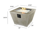 Cove Square Gas Fire Pit Bowl - Viva Alfresco