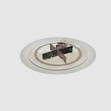 Crystal Fire Plus Round Gas Burner Insert and Plate Kit - Viva Alfresco