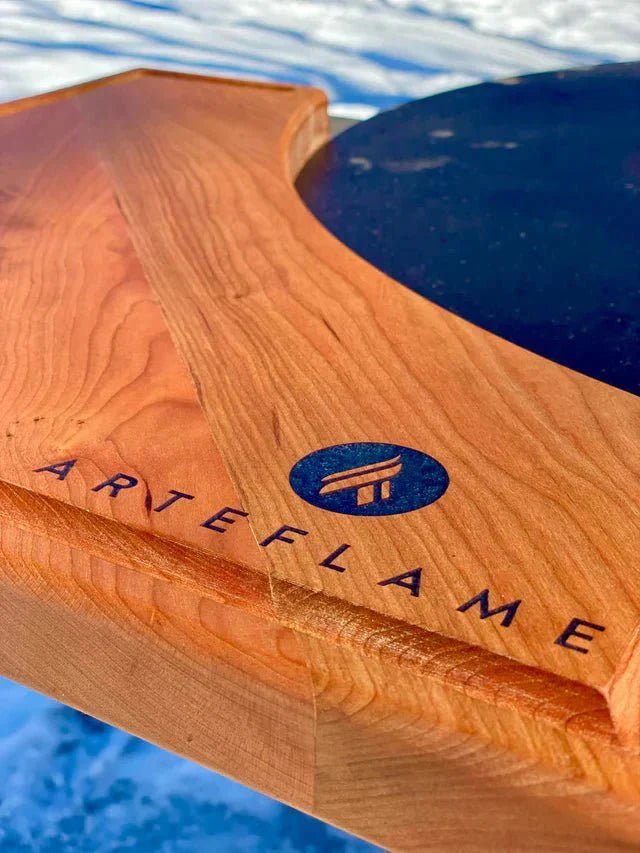 Custom Cherry Wood Cutting Block for 30" Arteflame Grills - Viva Alfresco