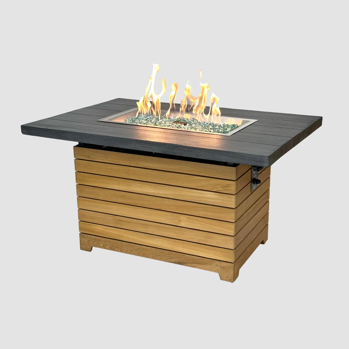 Darien Rectangular Gas Fire Pit Table 42" - Viva Alfresco