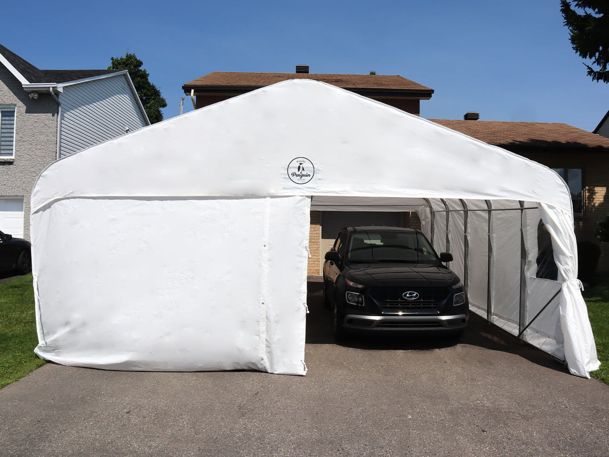 Deluxe Double Car Shelter 20′ x 20′ - Viva Alfresco