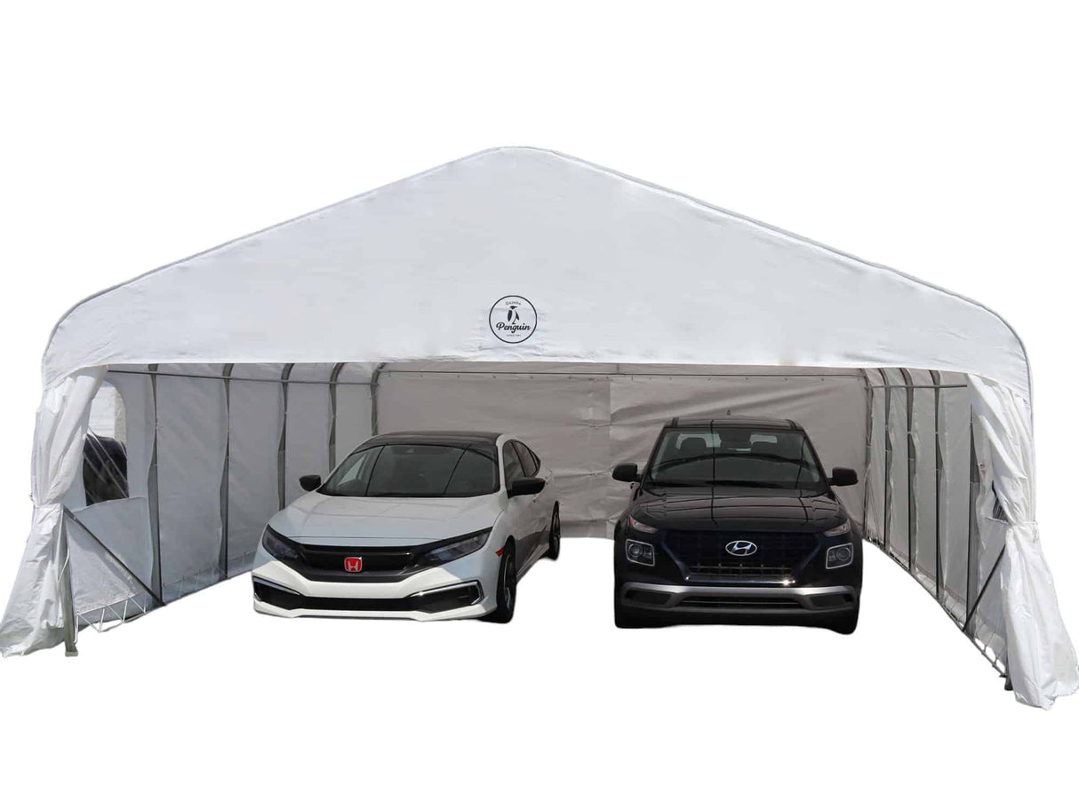 Deluxe Double Car Shelter 20′ x 20′ - Viva Alfresco