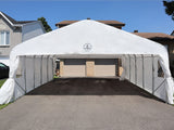 Deluxe Double Car Shelter 20′ x 20′ - Viva Alfresco