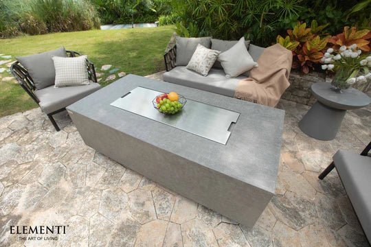 Elementi Andes Fire Table Stainless Steel Lid - Viva Alfresco