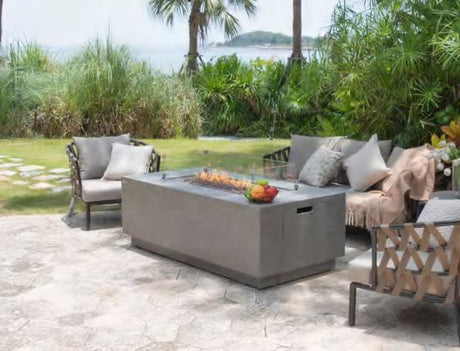 Elementi Andes Fire Table with Internal Propane Tank Holder - Viva Alfresco