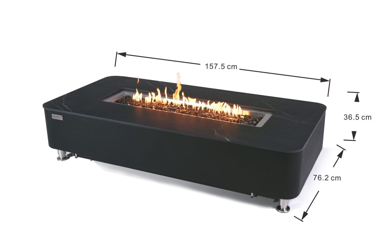 Elementi Athens & Valencia Porcelain Fire Table - Viva Alfresco