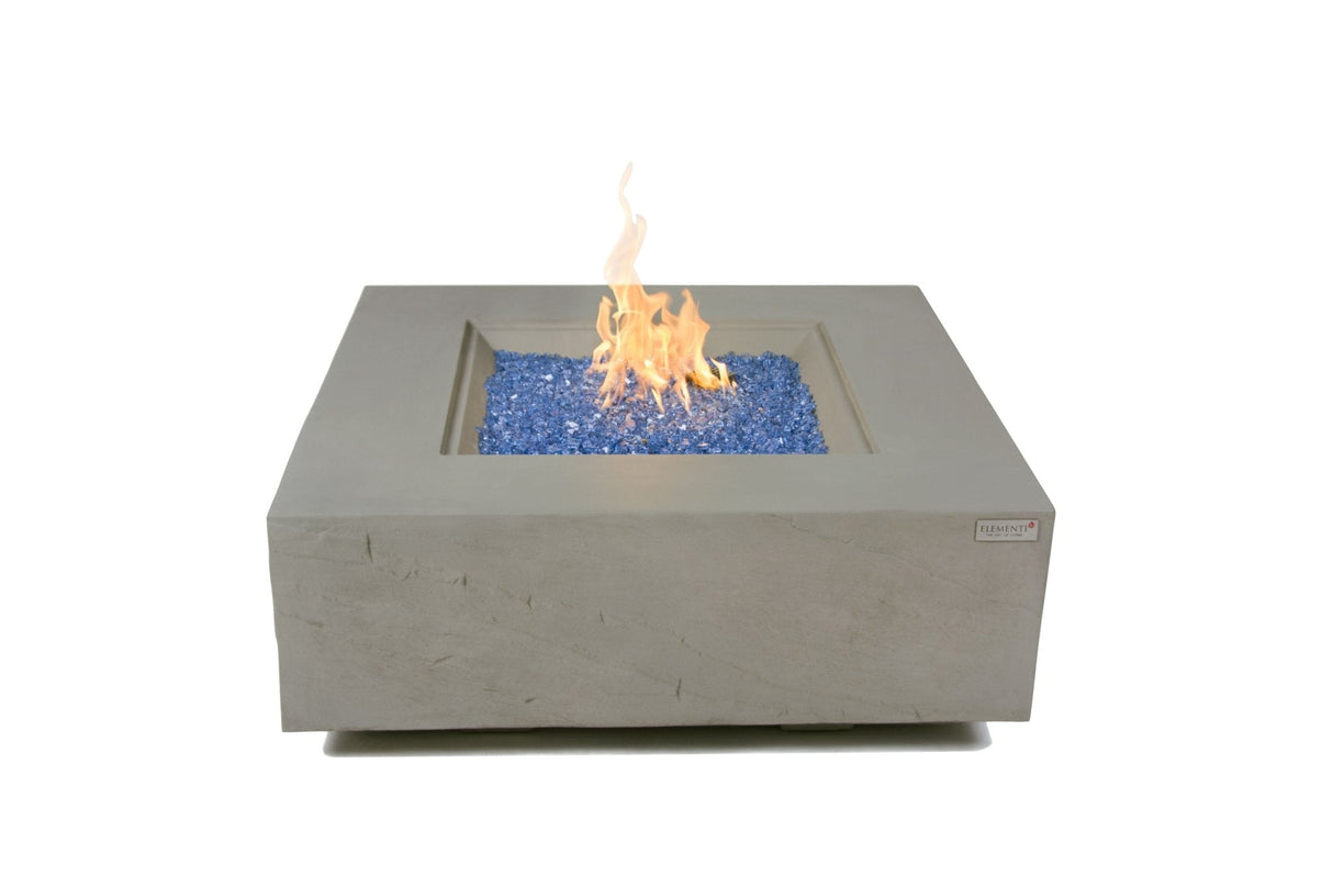 Elementi Capertee & Roraima & Uluru Square Sandstone Fire Table - Viva Alfresco