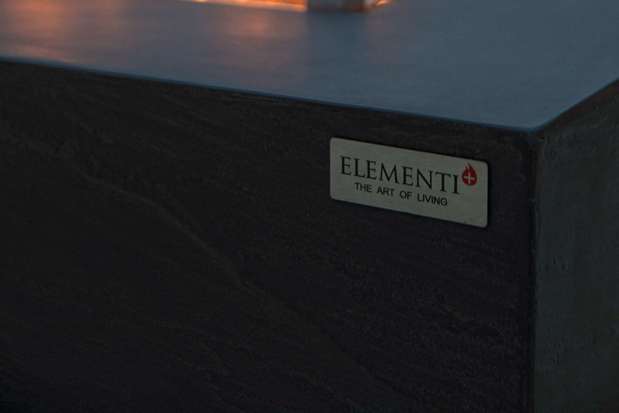 Elementi Capertee & Roraima & Uluru Square Sandstone Fire Table - Viva Alfresco