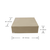 Elementi Colorad 40" Square Concrete Coffee Table - Viva Alfresco