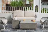 Elementi Colorad 40" Square Concrete Coffee Table - Viva Alfresco