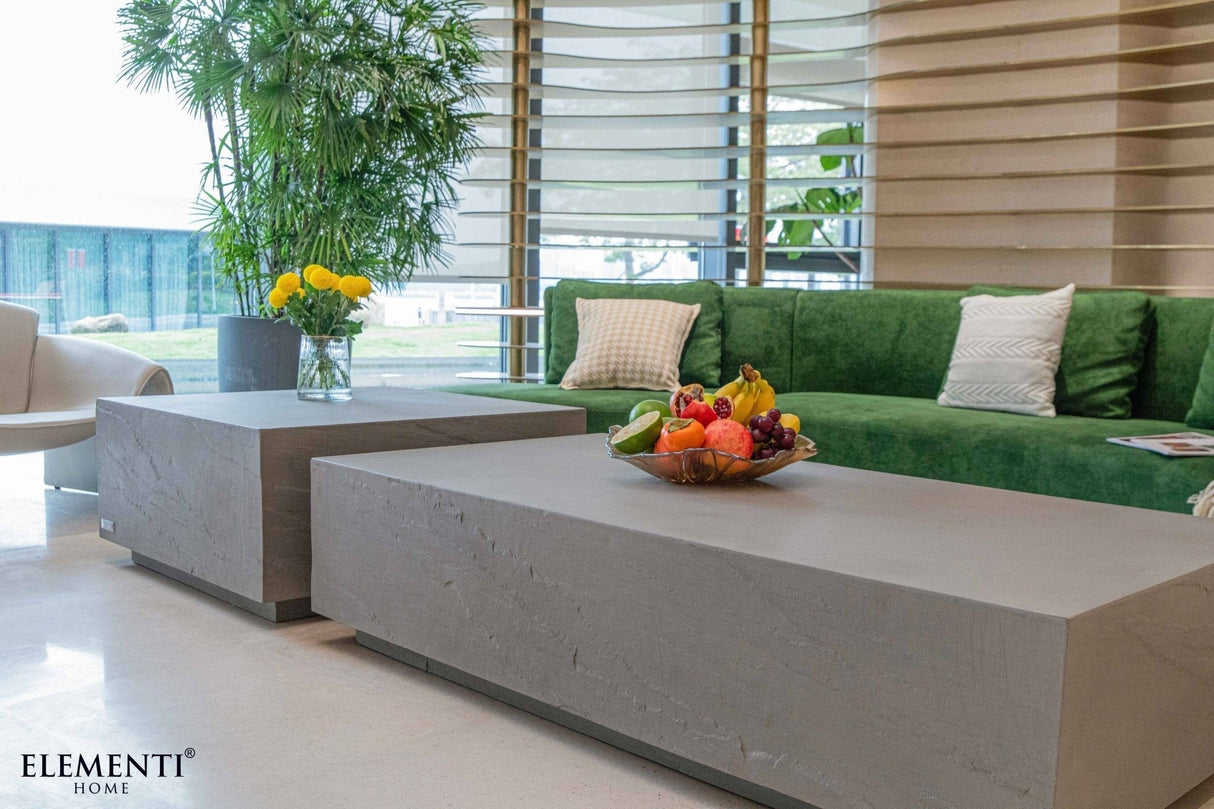 Elementi Colorad L60" Rectangular Concrete Coffee Table - Viva Alfresco