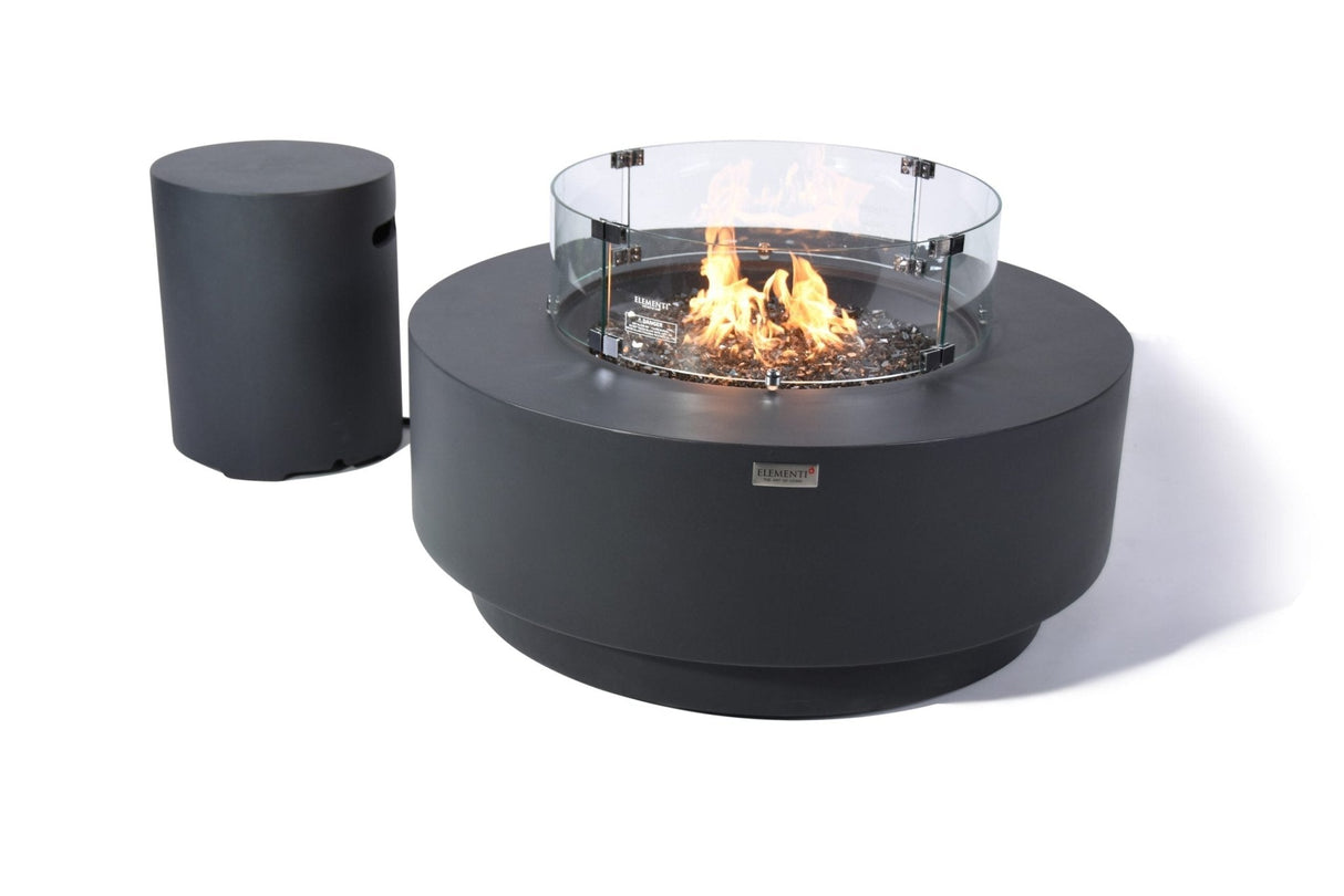 Elementi Colosseo & Nimes Round Fire Table - Viva Alfresco